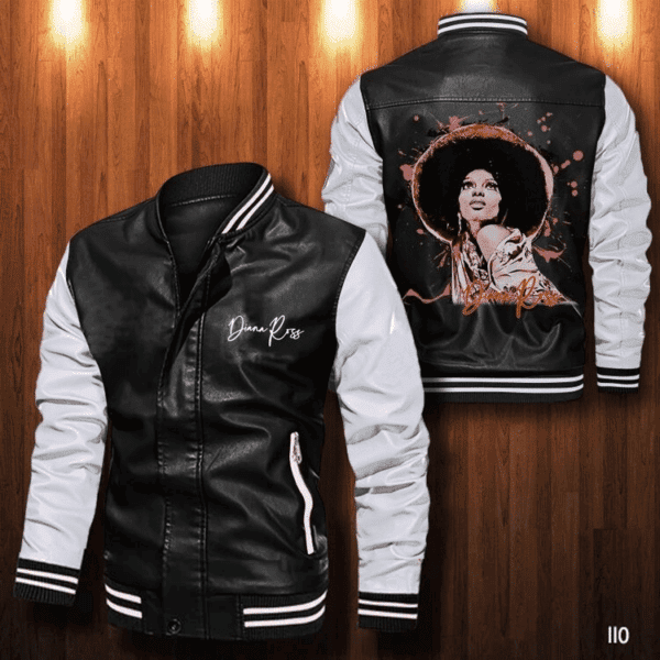 Diana Ross Music Thank You For The Memories 5k628 Gifts Lover Leather Bomber Jacket 34