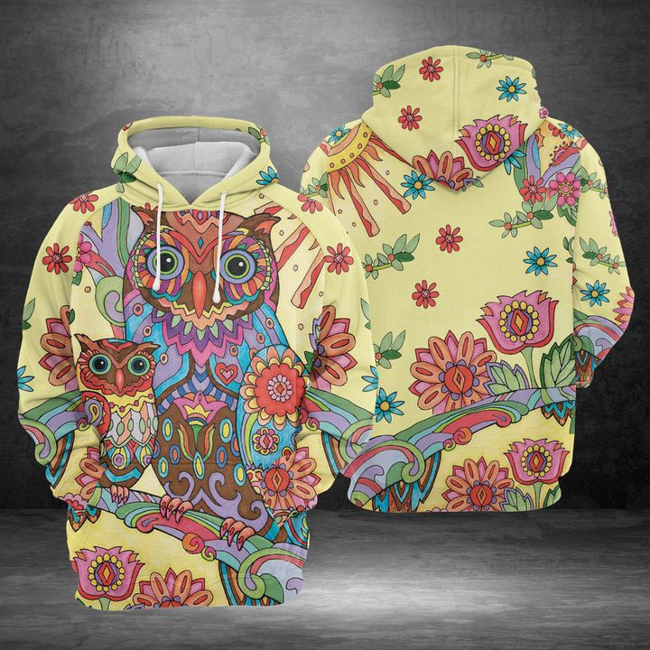 Owl Mom And Baby 3D All Over Print Hoodie & Zip Hoodie
