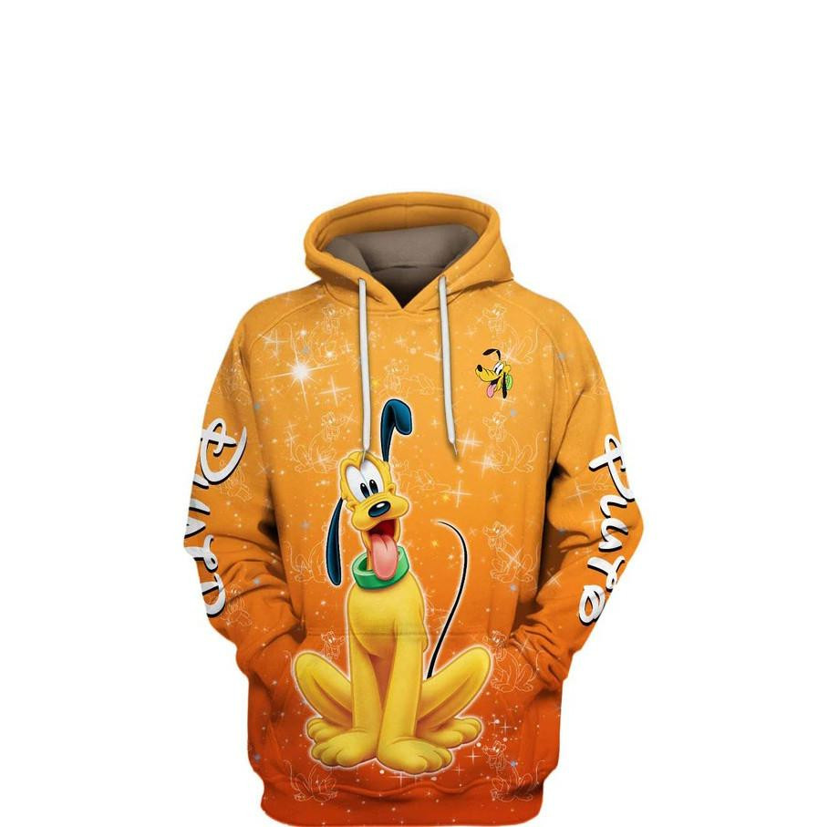 Lovely Pluto Cartoon, Pluto All Over Print Hoodie