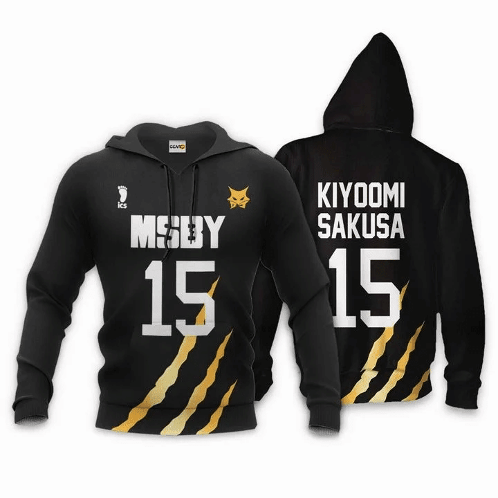 Msby Kiyoomi Sakusa Haikyuu Number 15 3d Hoodie Zip Hoodie