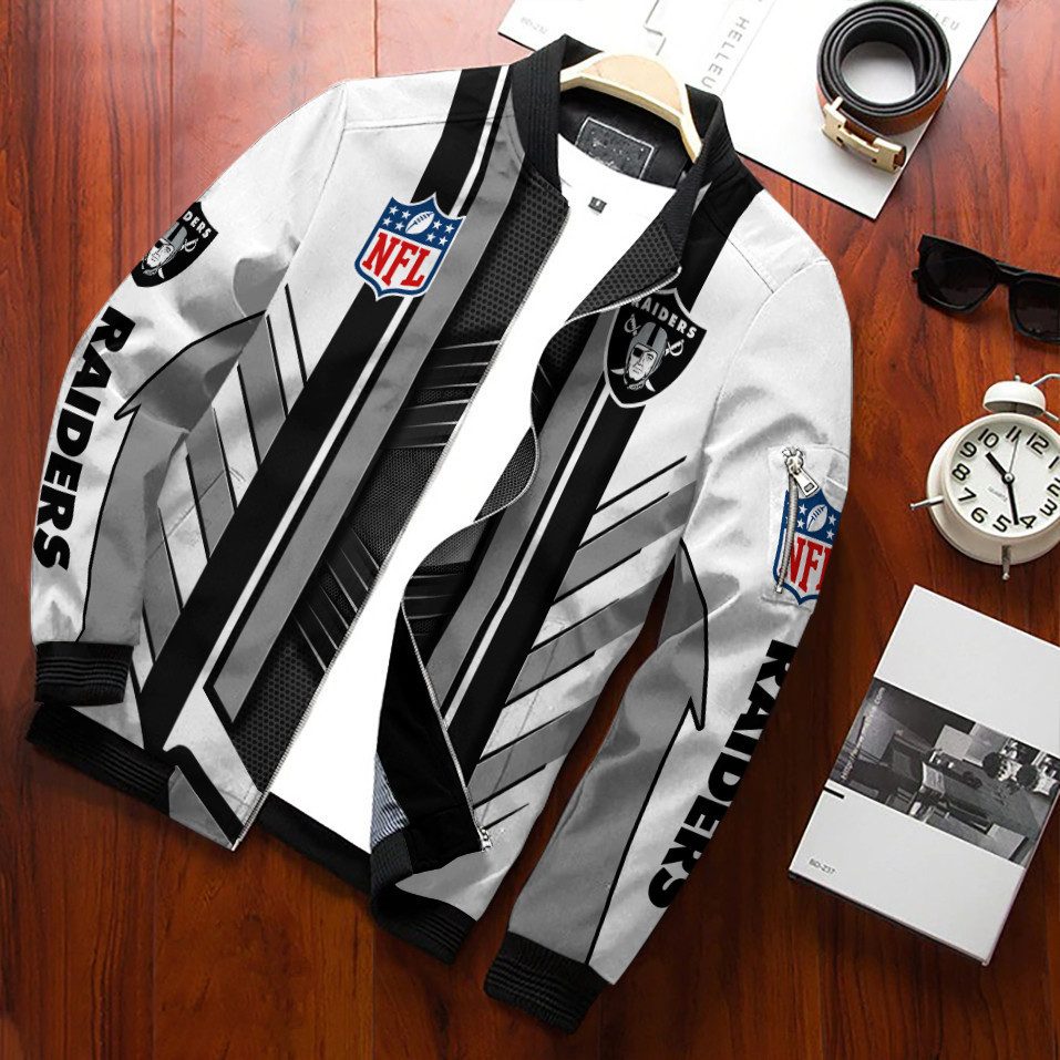 Las Vegas Raiders Personalized Bomber Jacket 772