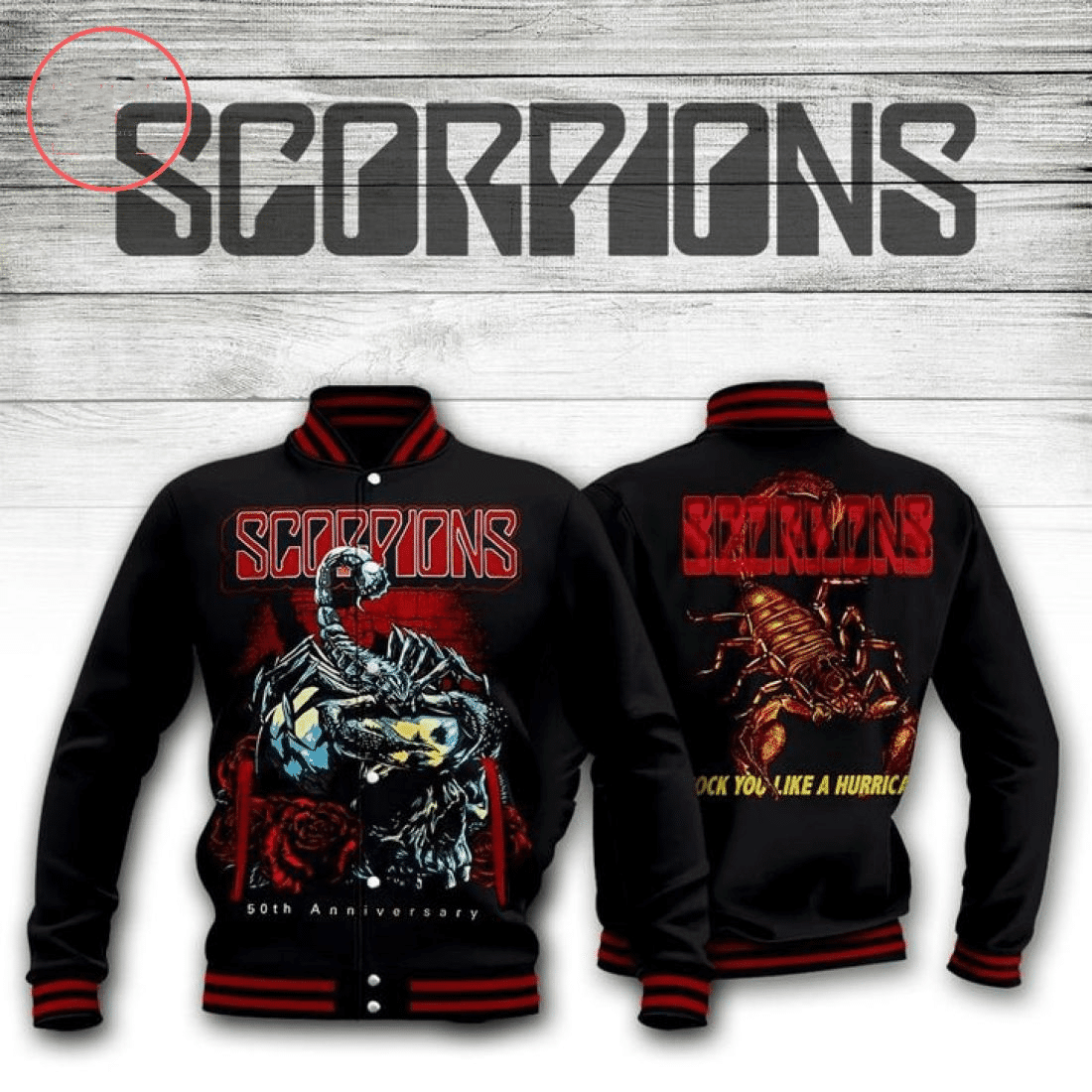 Scorpions Rock You Like A Hurricane 368 Gift Lover Baseball Jacket
