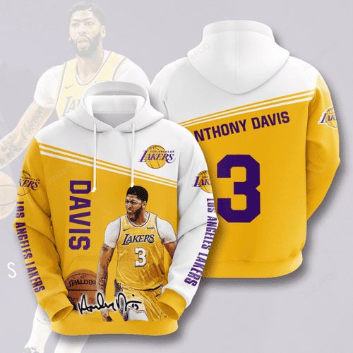LOS ANGELES LAKERS Anthony Davis 3D All Over Print Hoodie & Zip Hoodie