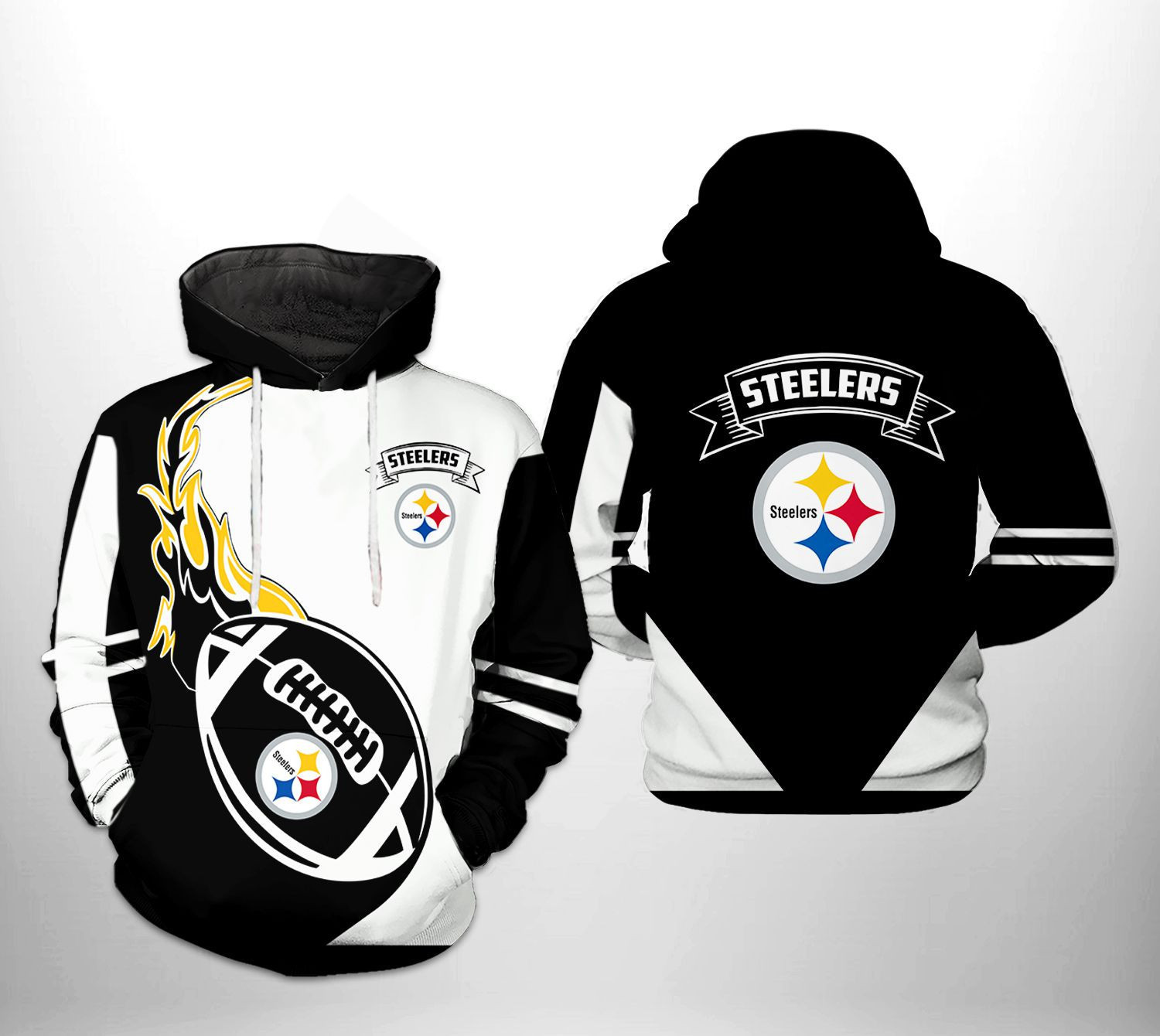 Pittsburgh Steelers Classic 3D All Over Print Hoodie & Zip Hoodie