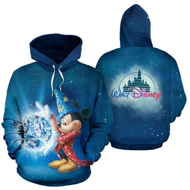 Mickey Mouse Wizard Catsle Over Print 3d Hoodie Zip Hoodie 5