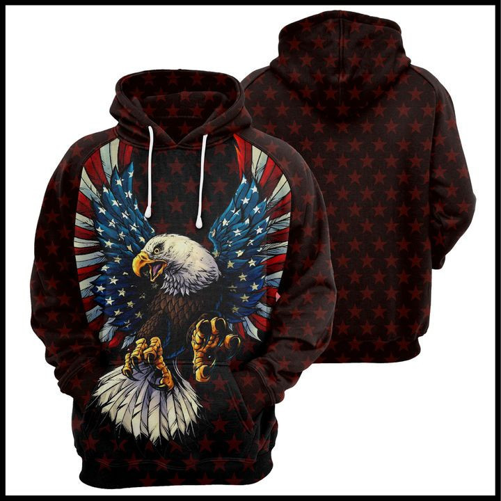 Eagle Usa Pride 3D All Over Print Hoodie & Zip Hoodie