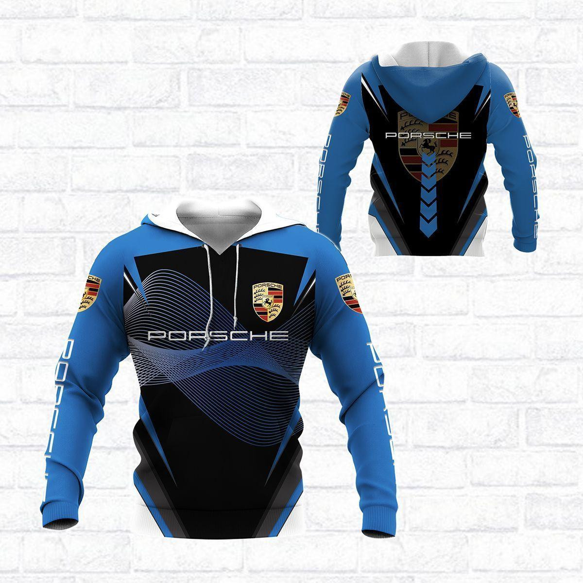 Porsche Shirt 1012, 3d Hoodie Zip Hoodie