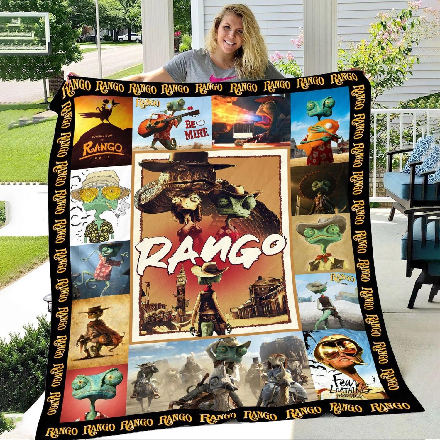Cozy Rango Fleece Sherpa Blanket