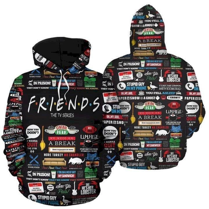 Friends Tv Show 3D All Over Print Hoodie & Zip Hoodie
