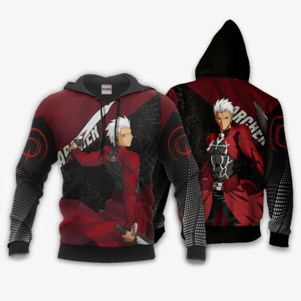 Fate Stay Night Archer Anime 3k168 Cartoon 3d Hoodie Zip Hoodie 1384