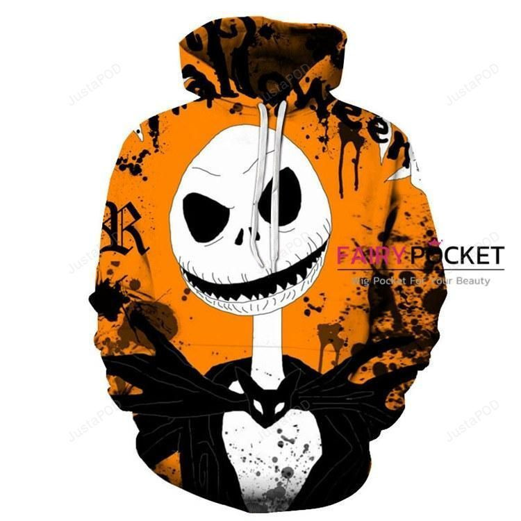 The Nightmare Before Christmas Jack Skellington 3D All Over Print Hoodie & Zip Hoodie