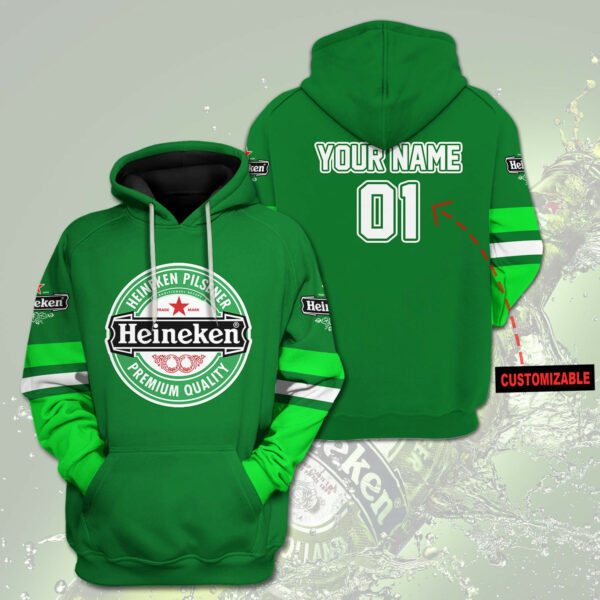 Heineken Beer Personalized 3d Hoodie 1152