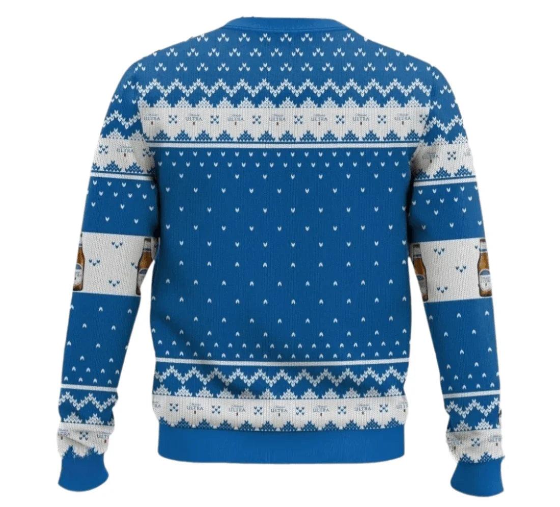 Michelob Ultra Make Me Happy Ugly Christmas Sweater