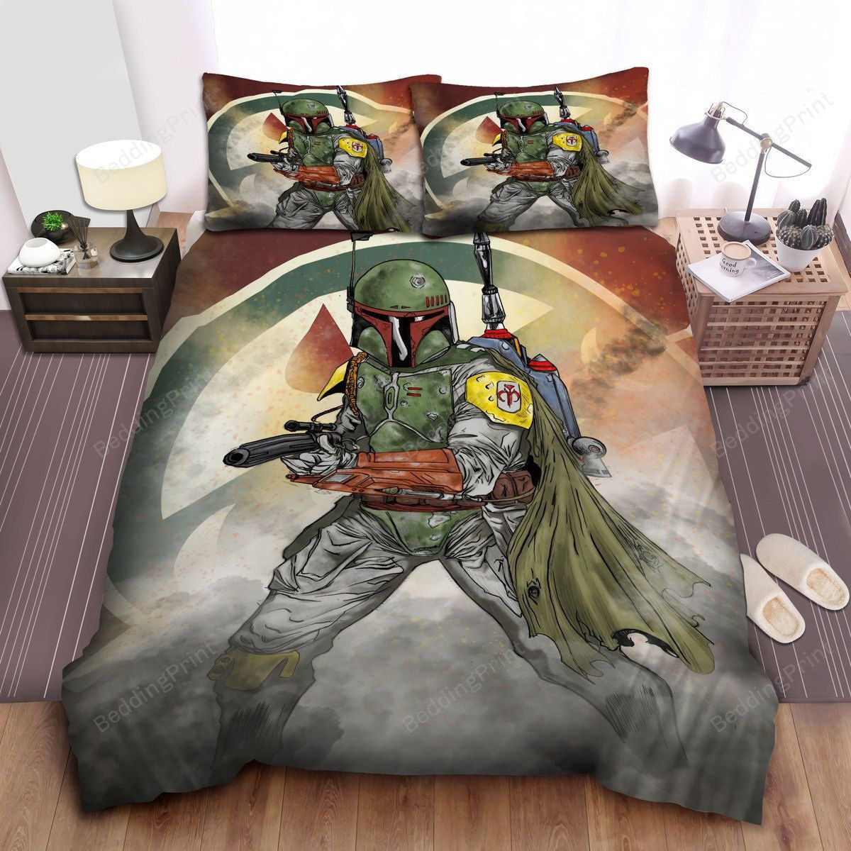 SW Bedding Set Boba Fett The Bounty Hunter Duvet Covers