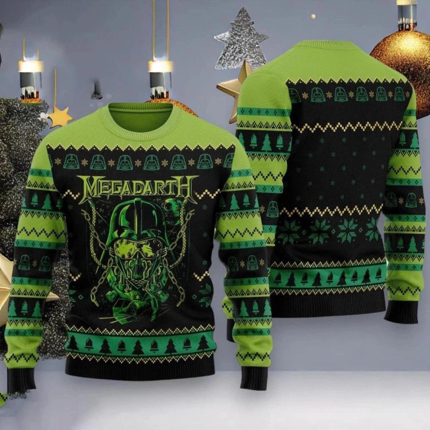 Megadeth Rock Music 2025 Ugly Christmas Sweater