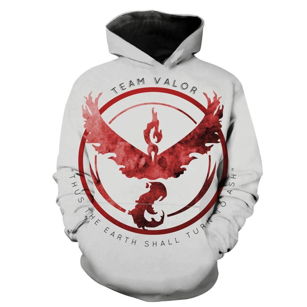 Team Valor Pokemon Go 3D All Over Print Hoodie & Zip Hoodie