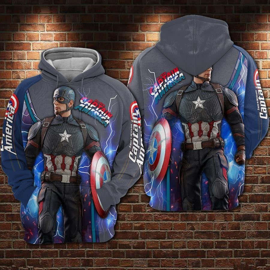 Captain America Marvel Cinematic Universe 3D All Over Print Hoodie & Zip Hoodie