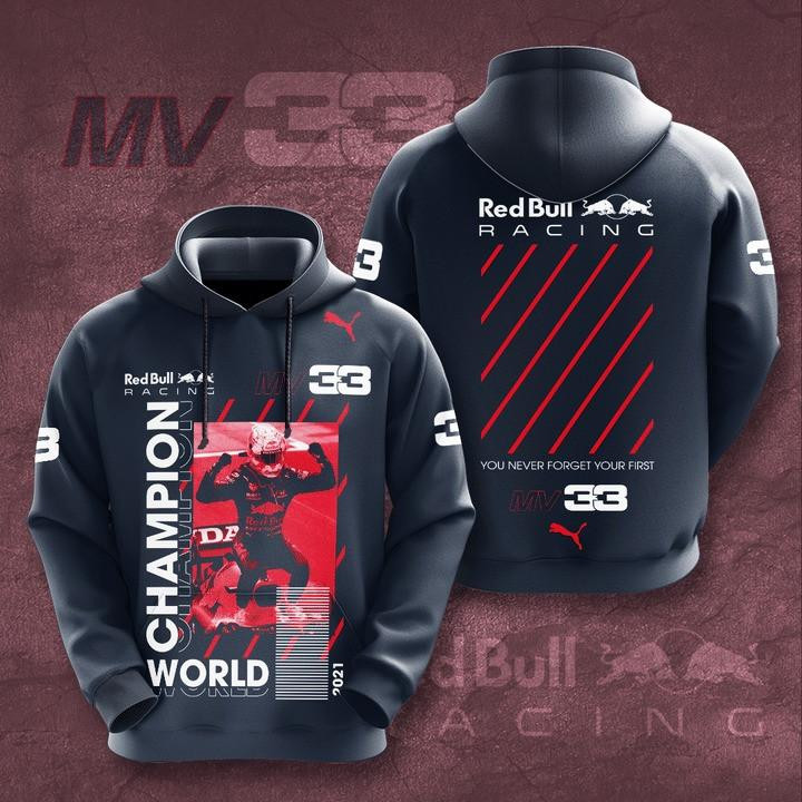 Max Verstappen Red Bull Mv33 Champion 2021 All Over Print Shirt Hoodie