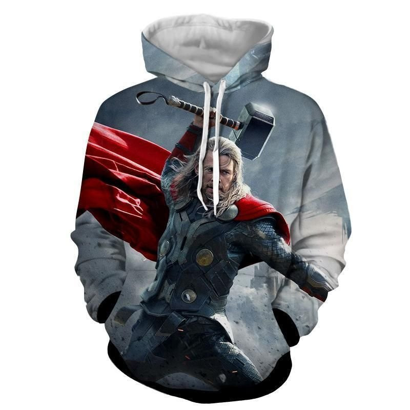 Thor Mjolnir Attack 3D All Over Print Hoodie & Zip Hoodie
