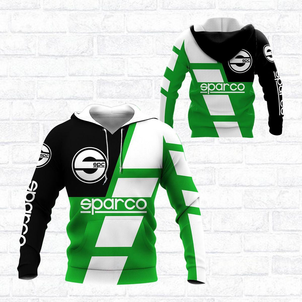 Sparco Shirt 368, 3d Hoodie Zip Hoodie