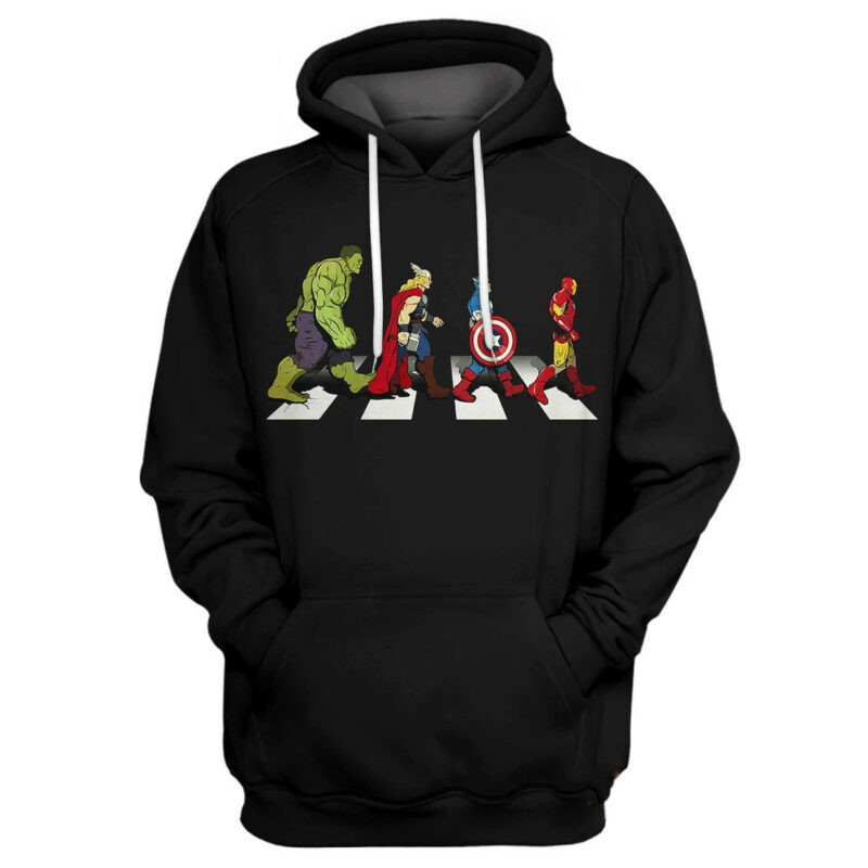 Marvel Hulk Captian America Iron Man Thor 3d Hoodie Zip Hoodie
