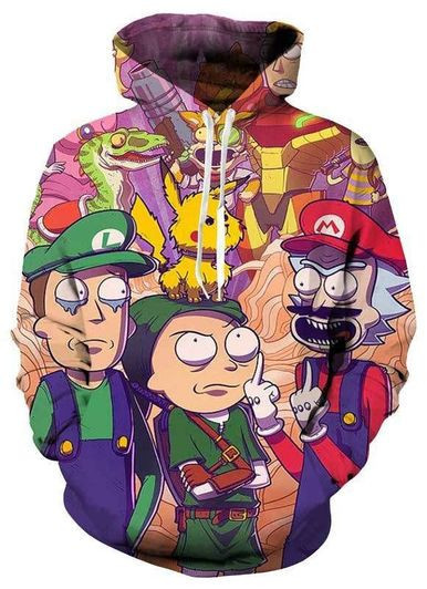 Rick And Morty 3D All Over Print Hoodie & Zip Hoodie