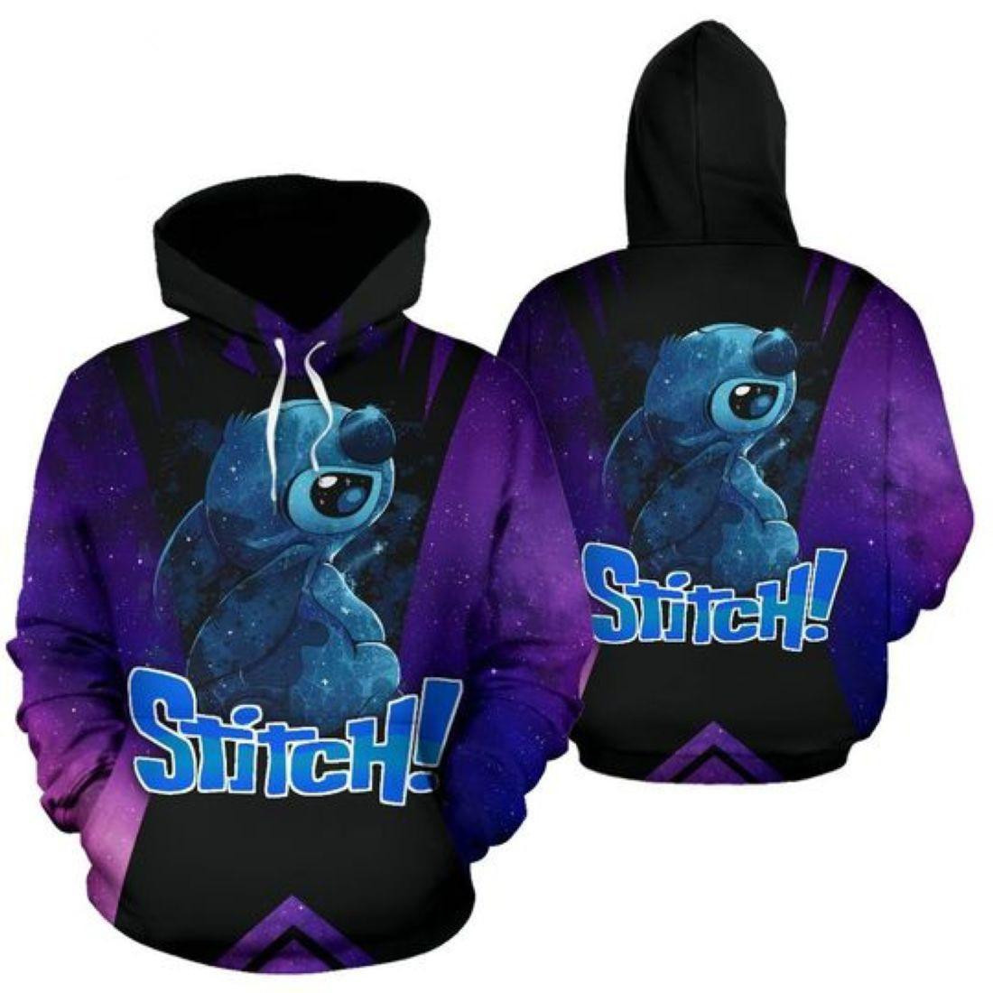Lilo And Stitch Fan Gift, Stich Sad Moment All Over Print Hoodie