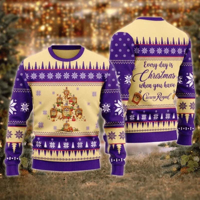 Crown Royal Christmas Tree Ugly Christmas Sweater