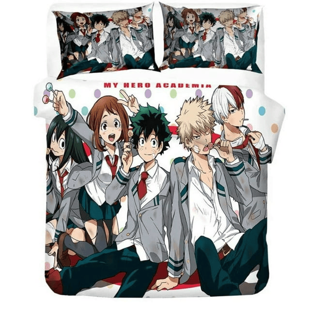 My Hero Academia Bedding Set Midoriya Izuku And Friends Graphic Duvet Covers