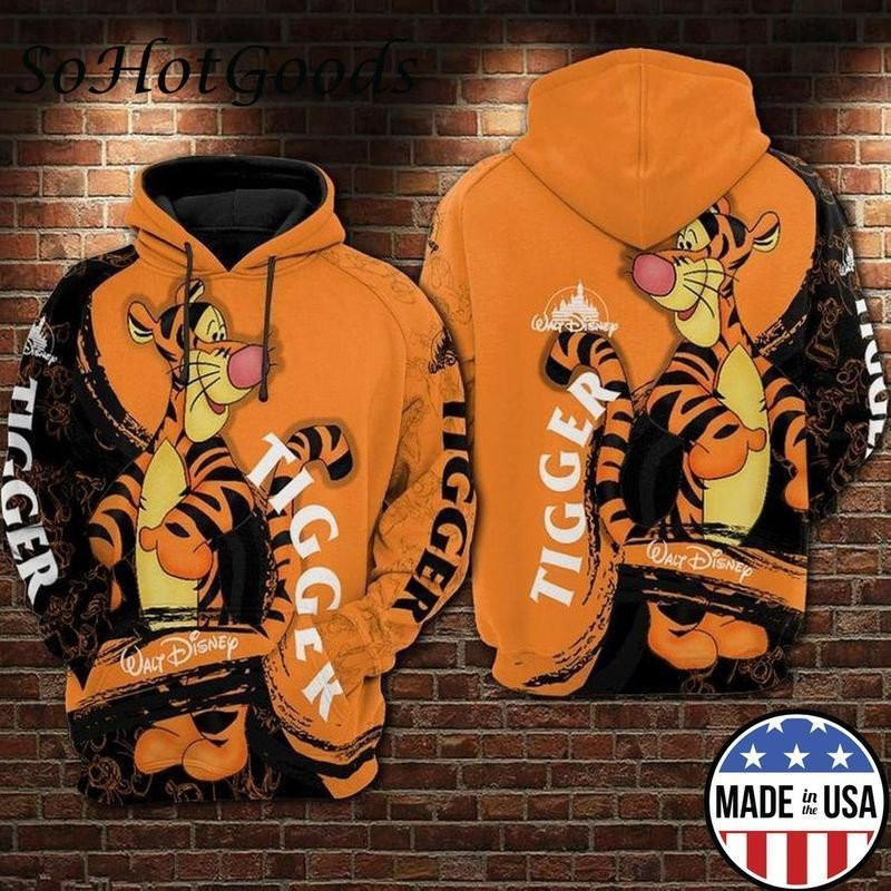 Tigger Full Printing Winnie The Pooh 3d Hoodie 1271