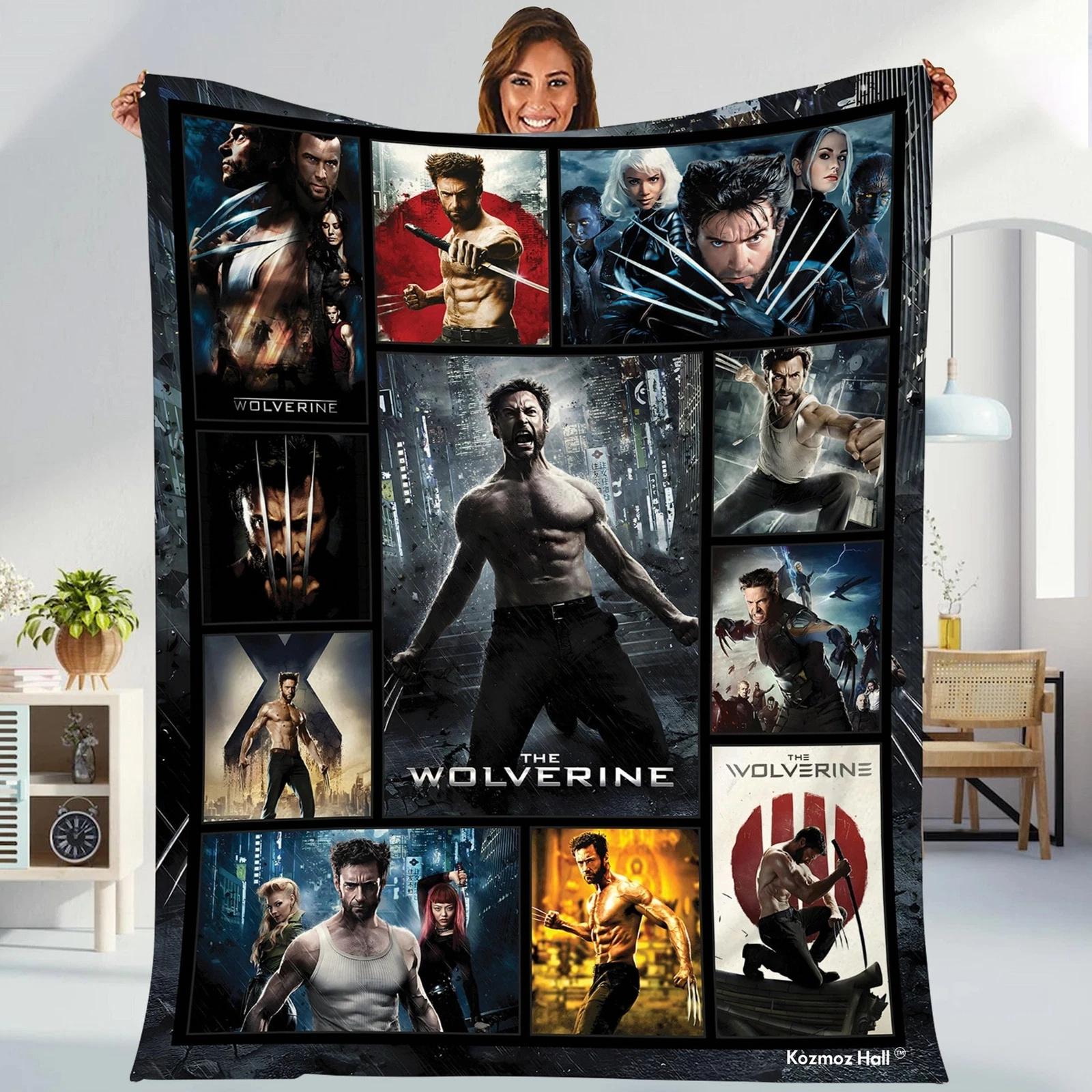 Wolverine Blanket James Howlett Logan Wolverine Fleece Sherpa Blanket