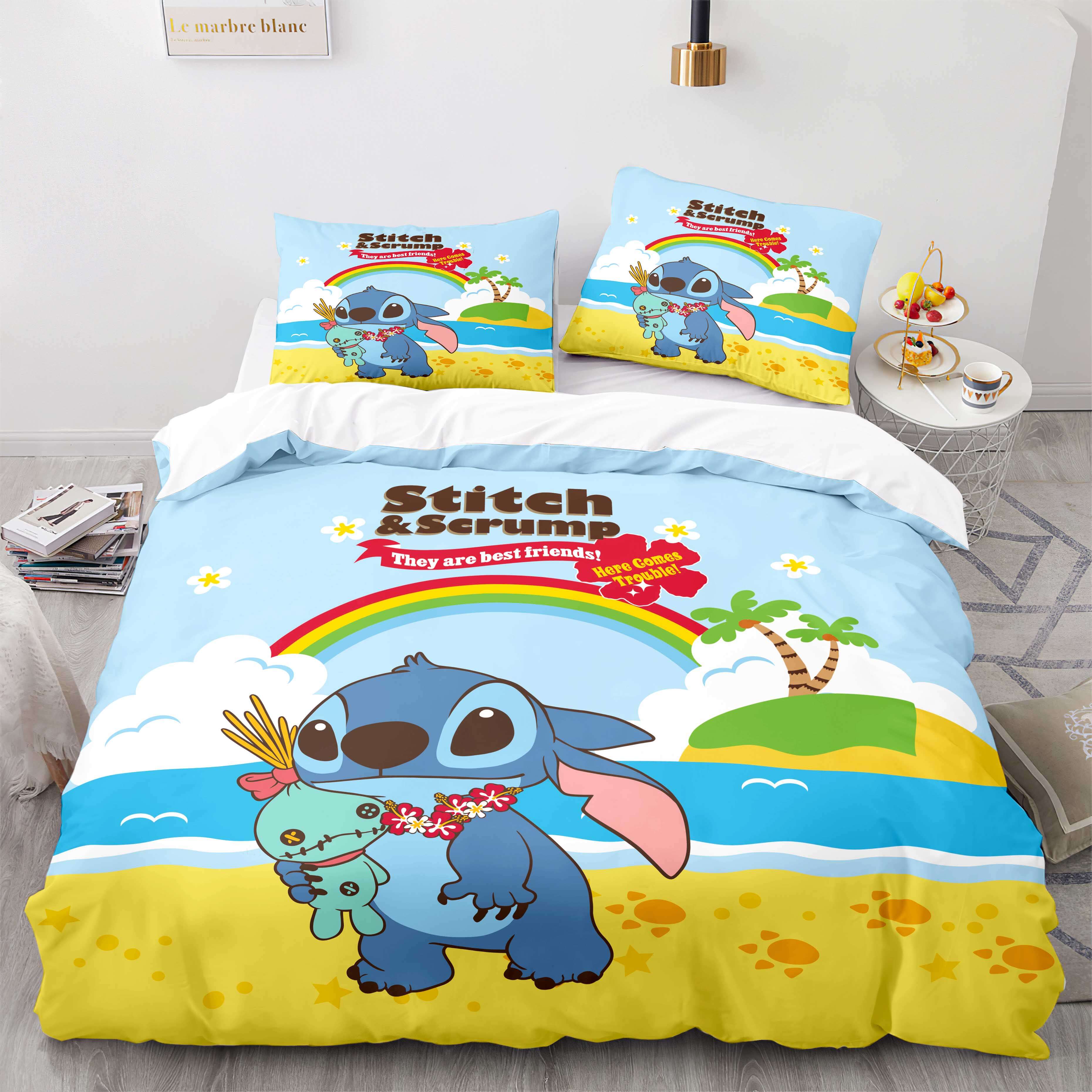 Stitch Bedding Set DN Stitch And Scrump They Are Bestfriends Duvet Covers