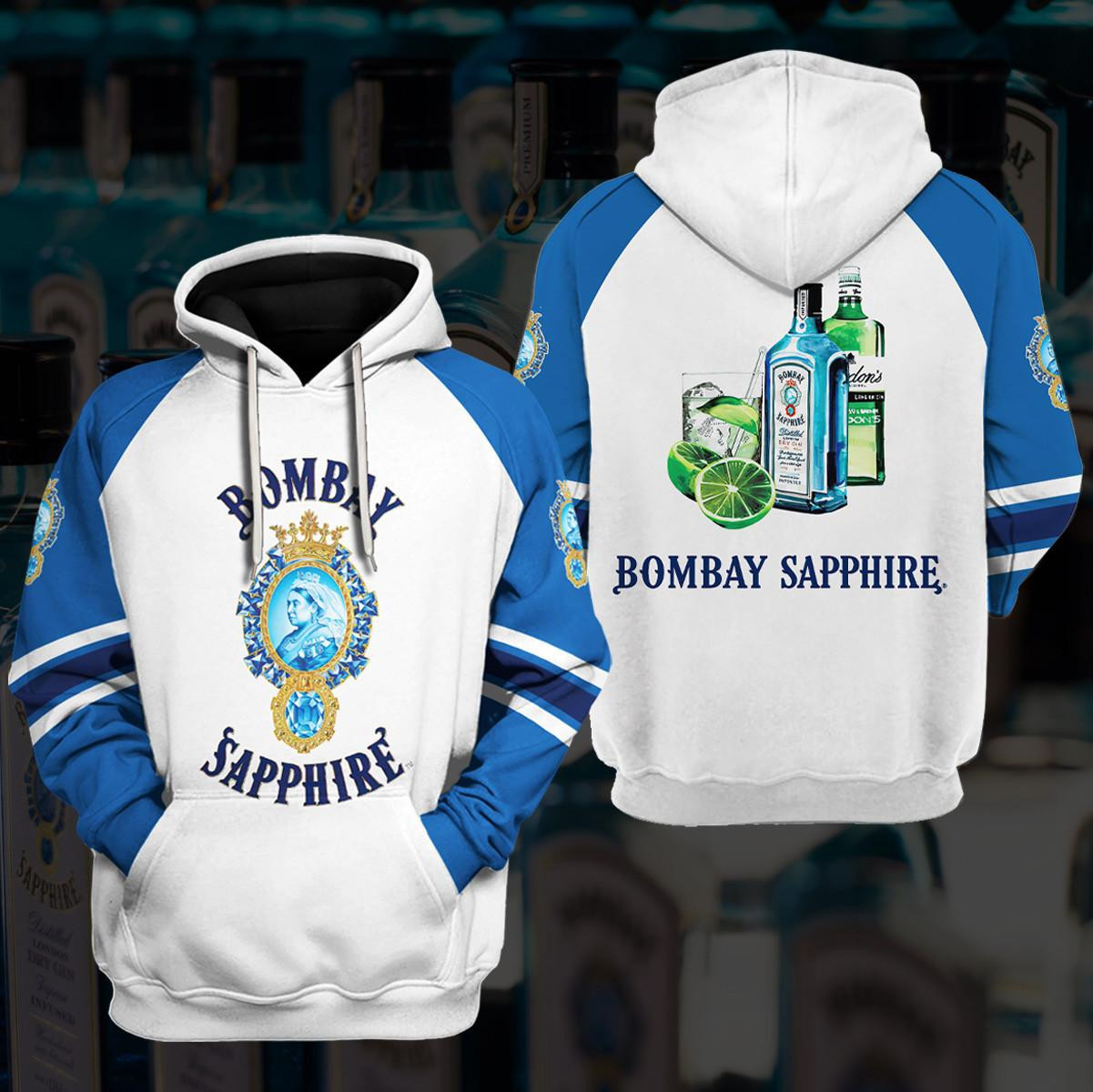 Bombay Sapphire Gin 3d Hoodie