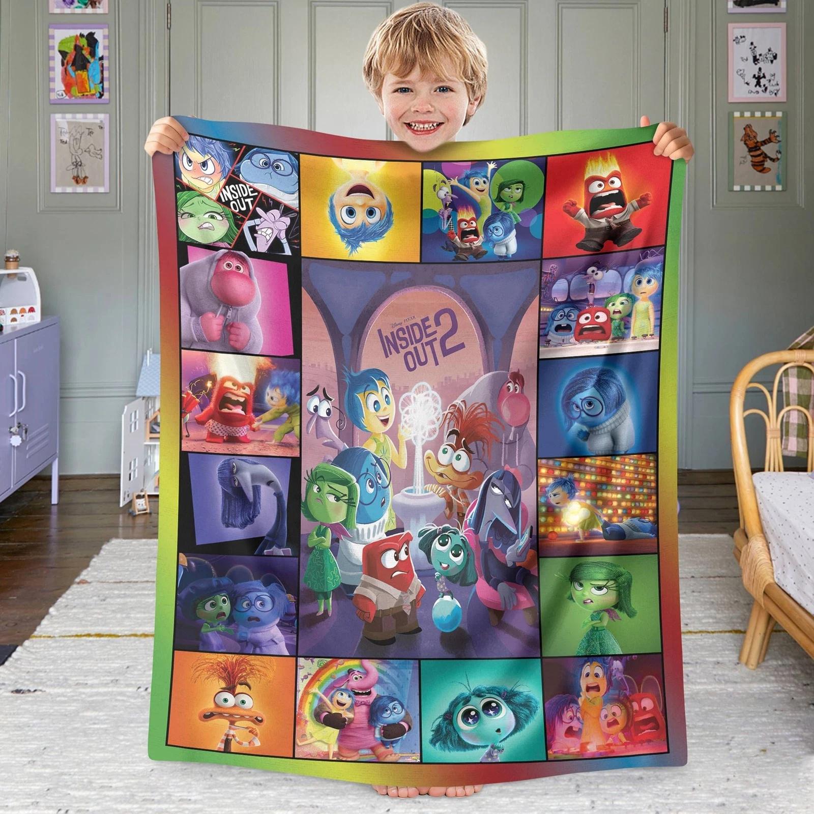 Inside Out 2 Characters Meet The Emotions Fleece Sherpa Blanket
