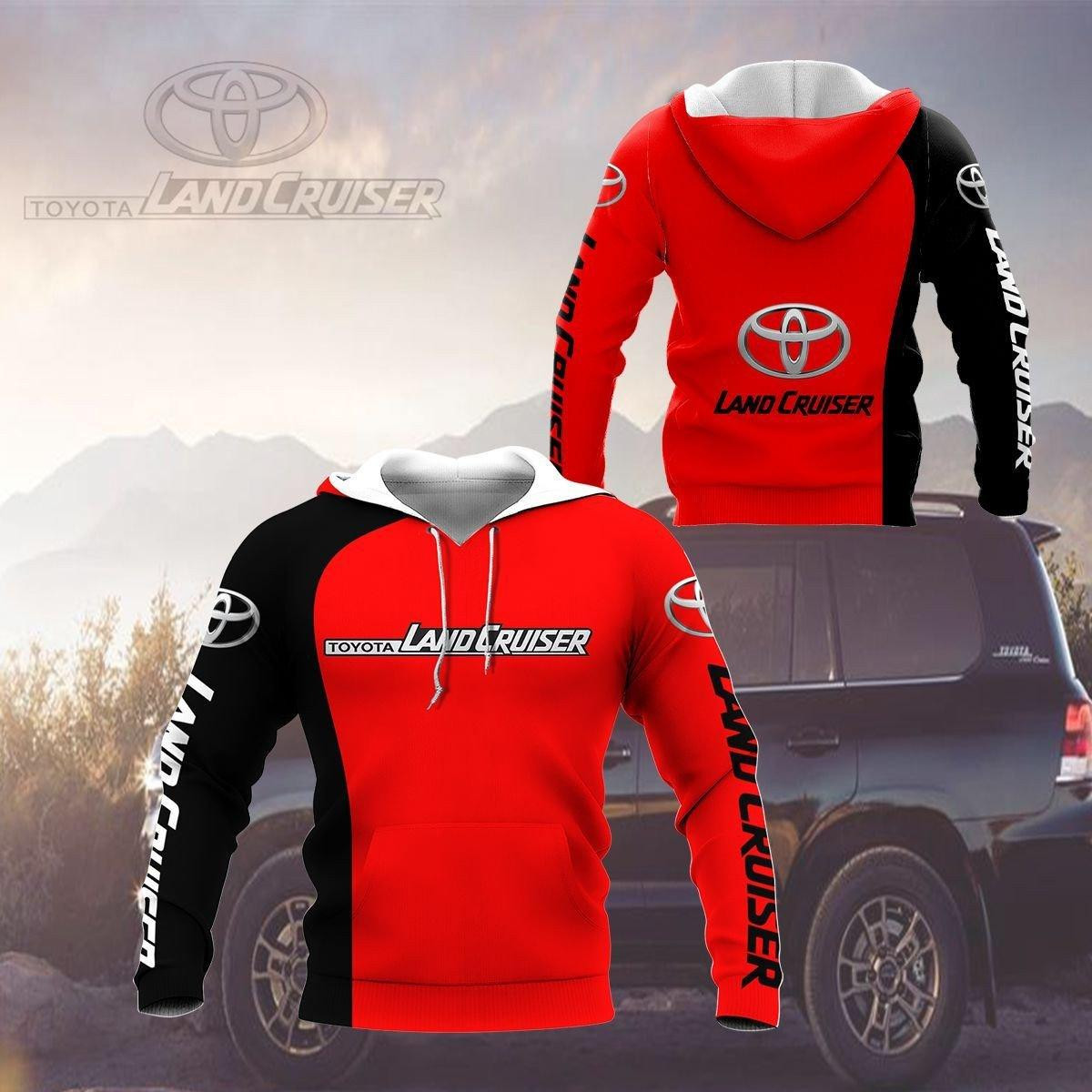 Toyota Land Cruiser Shirt 206, 3d Hoodie Zip Hoodie