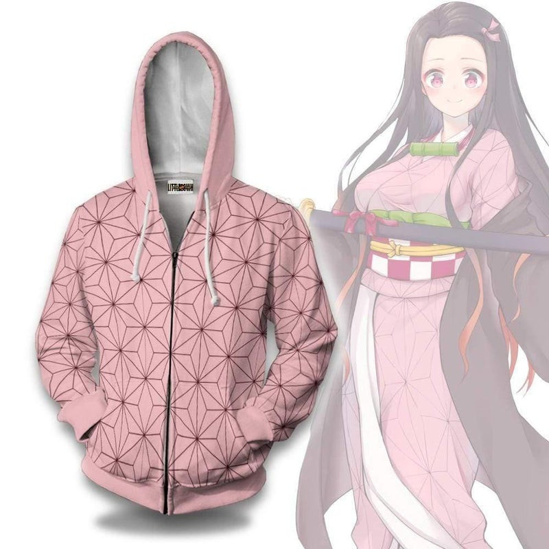 Nezuko Kamado Pattern 3D All Over Print Hoodie & Zip Hoodie