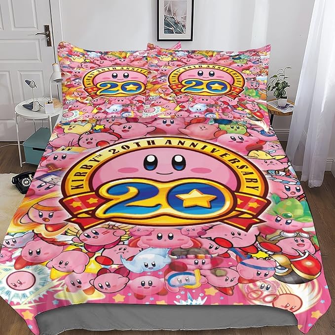 Kirby Bedding Set Kirby 20 Anniversary All Versions Duvet Covers