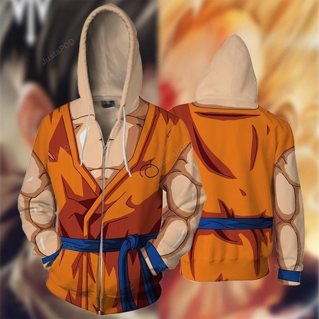 DRAGON BALL Z ' Goku Battle Cosplay 3D All Over Print Hoodie & Zip Hoodie