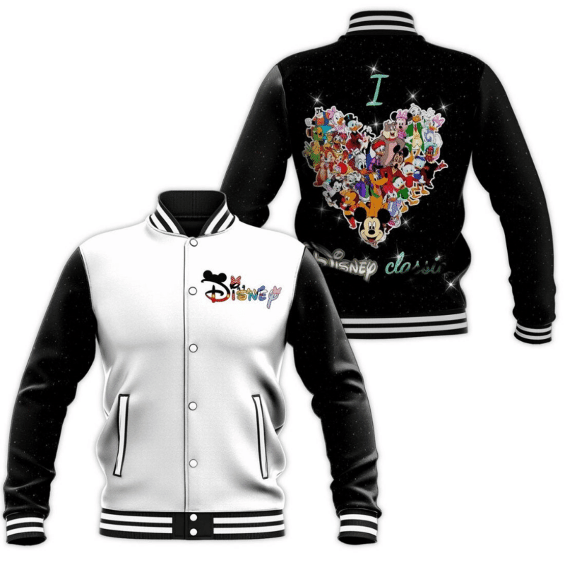 I Love Disney Classic Baseball Jacket