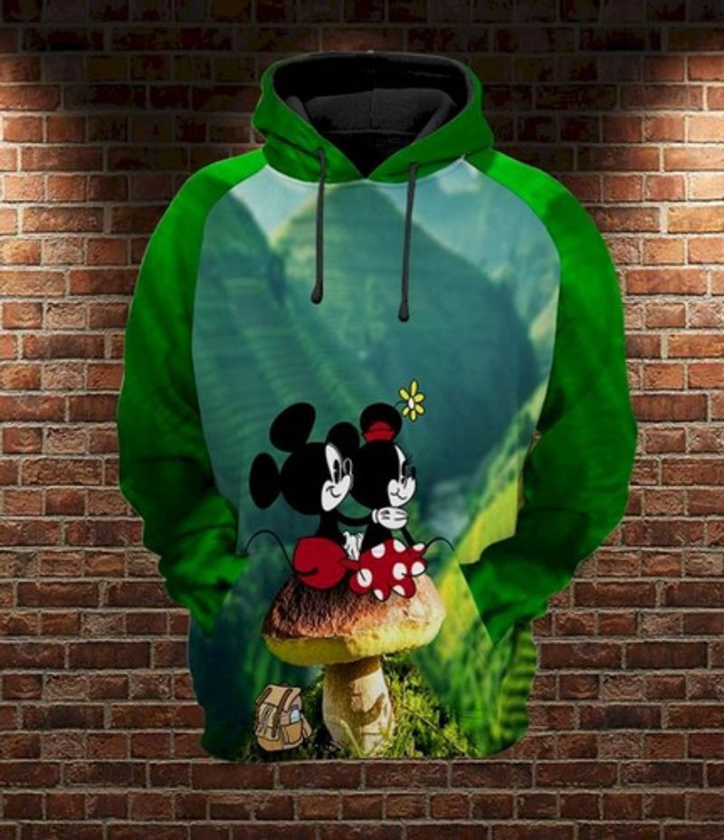 Mickey And Minnie Landscape 3d Hoodie
