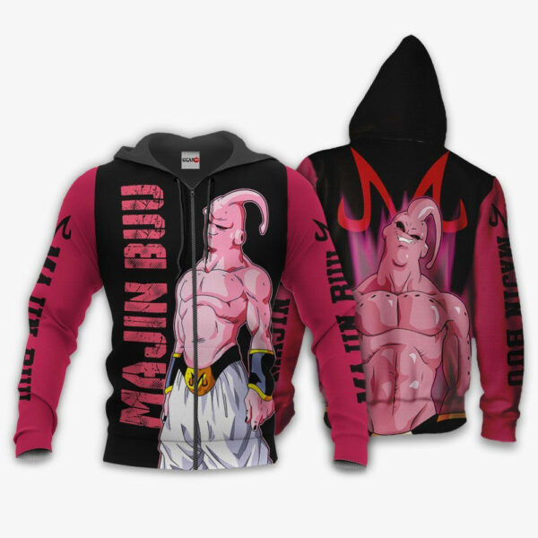 Skinny Majin Buu Dragon Ball Z Anime 1k265 Cartoon Graphic Outfits Aop 3d Hoodie, Zip Hoodie 2282