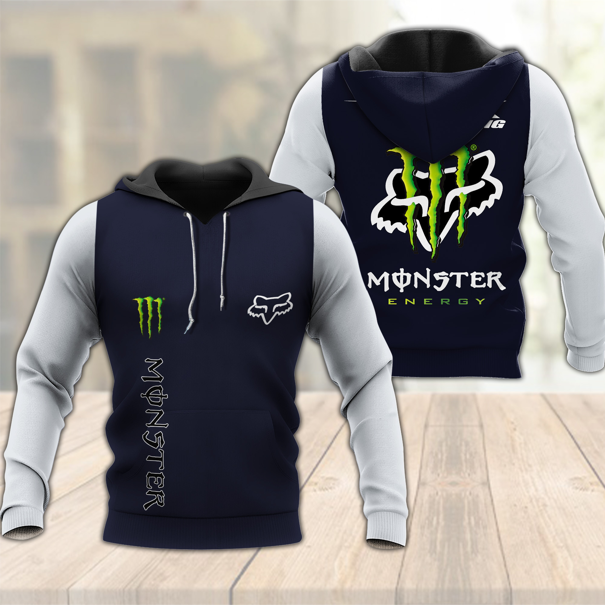 Fox Racing Me Zip 3D All Over Print Hoodie & Zip Hoodie