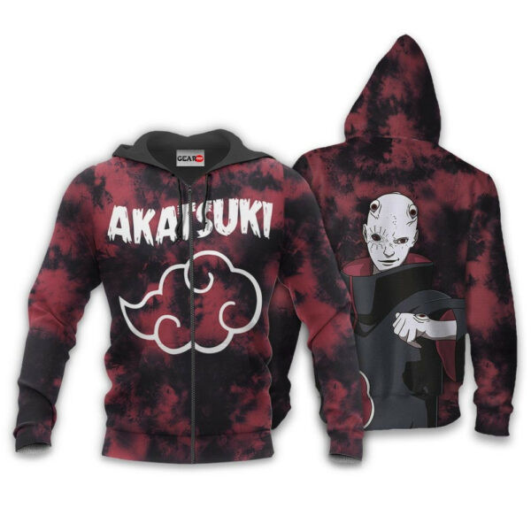 Akatsuki Shin Uchiha Tie Dye Style Naruto Anime 1k391 Cartoon Graphic Outfits Aop 3d Hoodie, Zip Hoodie 12