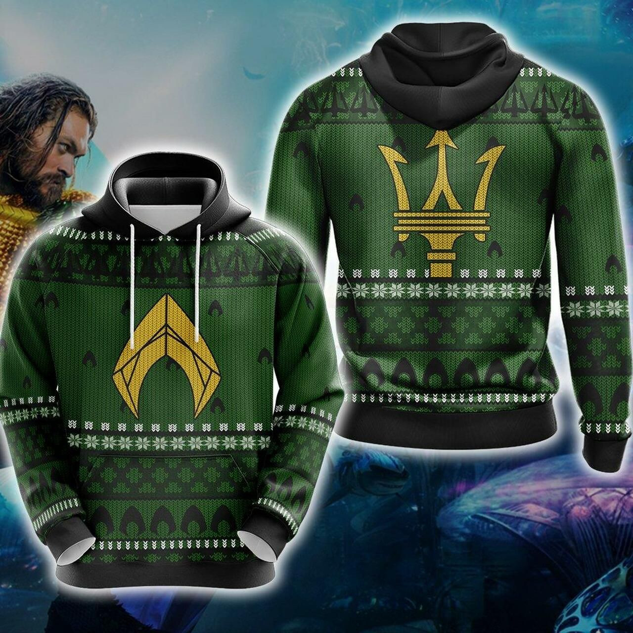 Aquaman Knitting Style Unisex 3D All Over Print Hoodie & Zip Hoodie