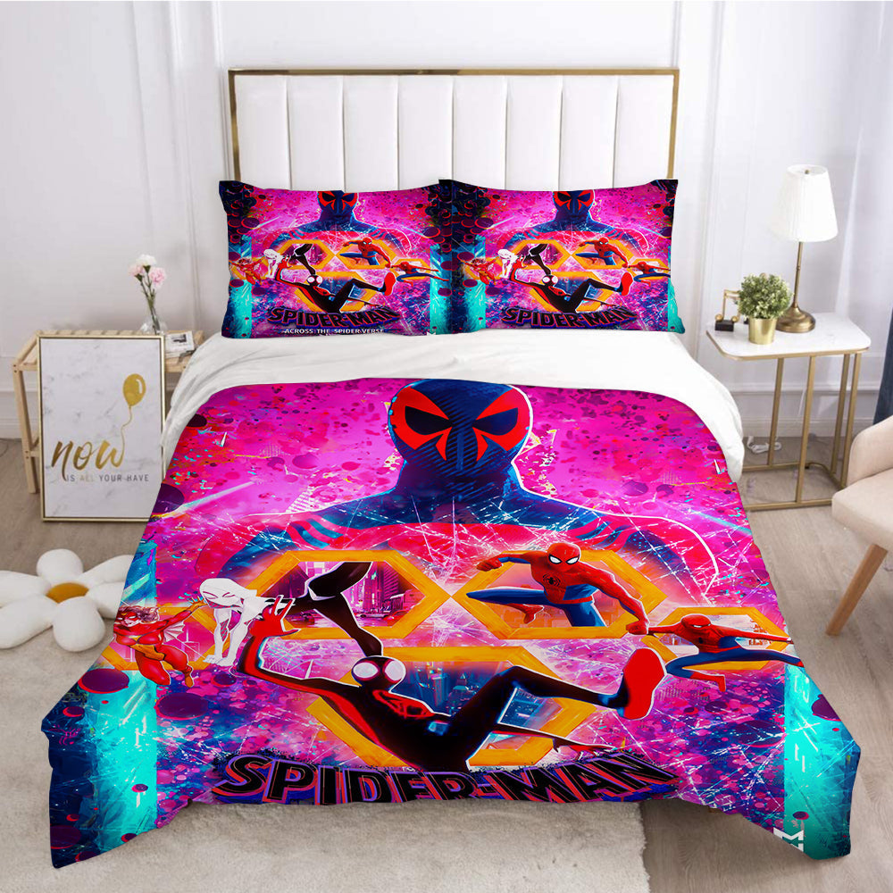 Spiderman Bedding Set MV The Spider Verse Gate Duvet Covers