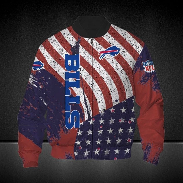 Buffalo Bills American Flag Duty Bomber Jacket