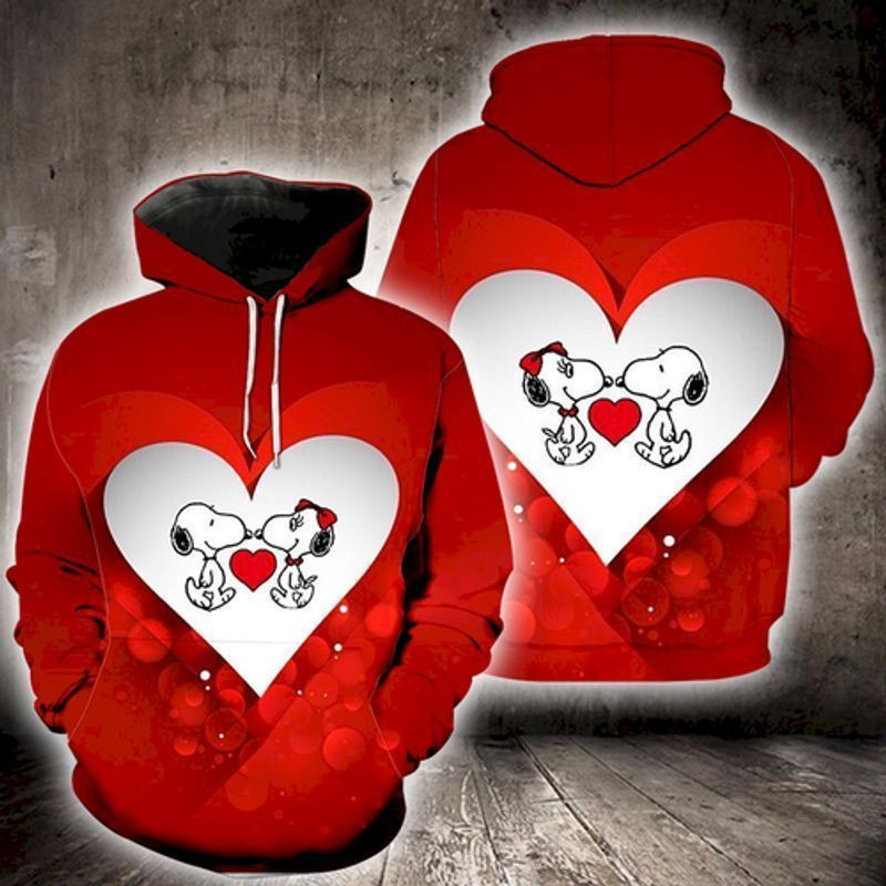Snoopy Cute Lover 3d Hoodie Zip Hoodie 1033