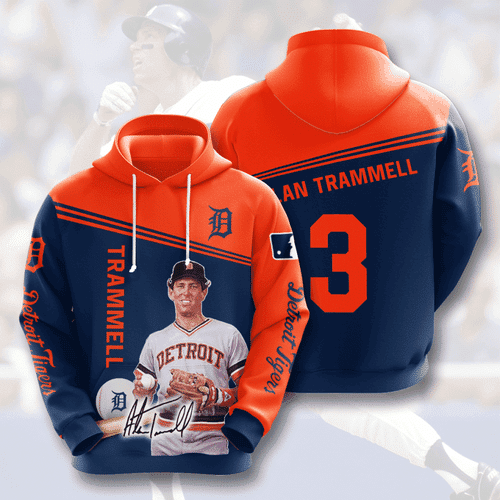 DETROIT TIGERS Alan Trammell 3D All Over Print Hoodie & Zip Hoodie