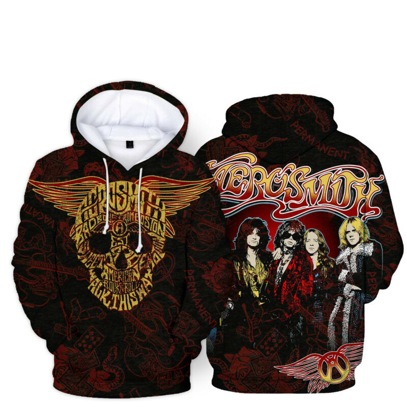Aerosmith Band 3d Hoodie Zipper Hoodie