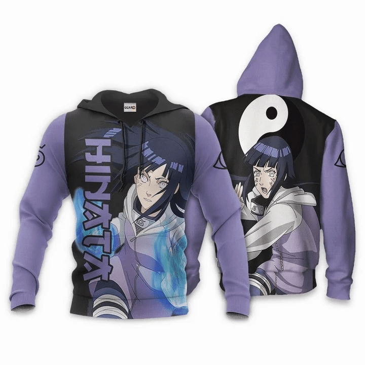 Hinata Hyuga Naruto  3d Hoodie Zip Hoodie